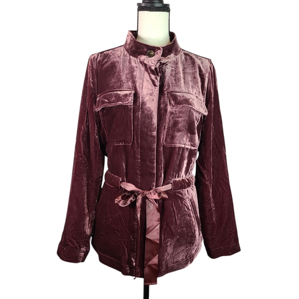 LOFT Crushed Velvet Jacket Size Medium